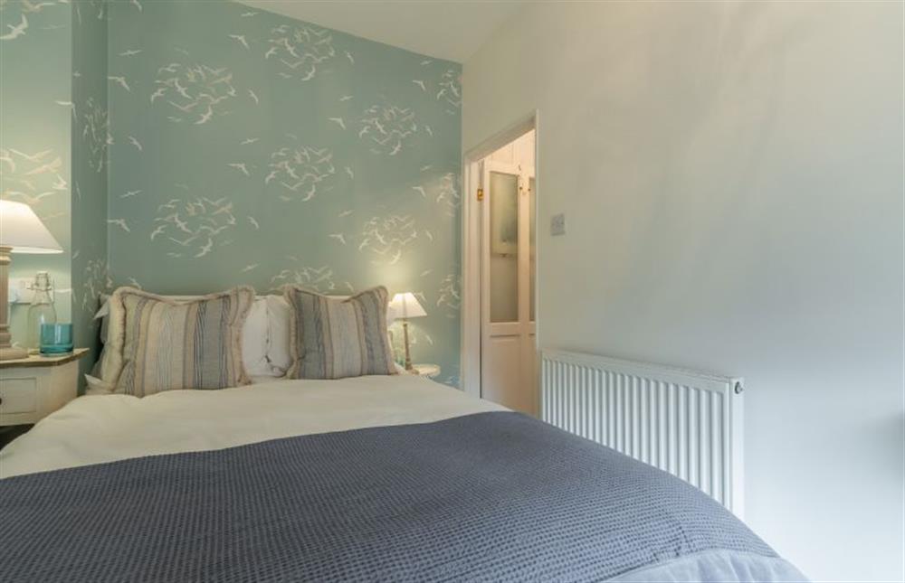 First floor: Small double bedroom with 4ft bed at Seagull Cottage, Hunstanton