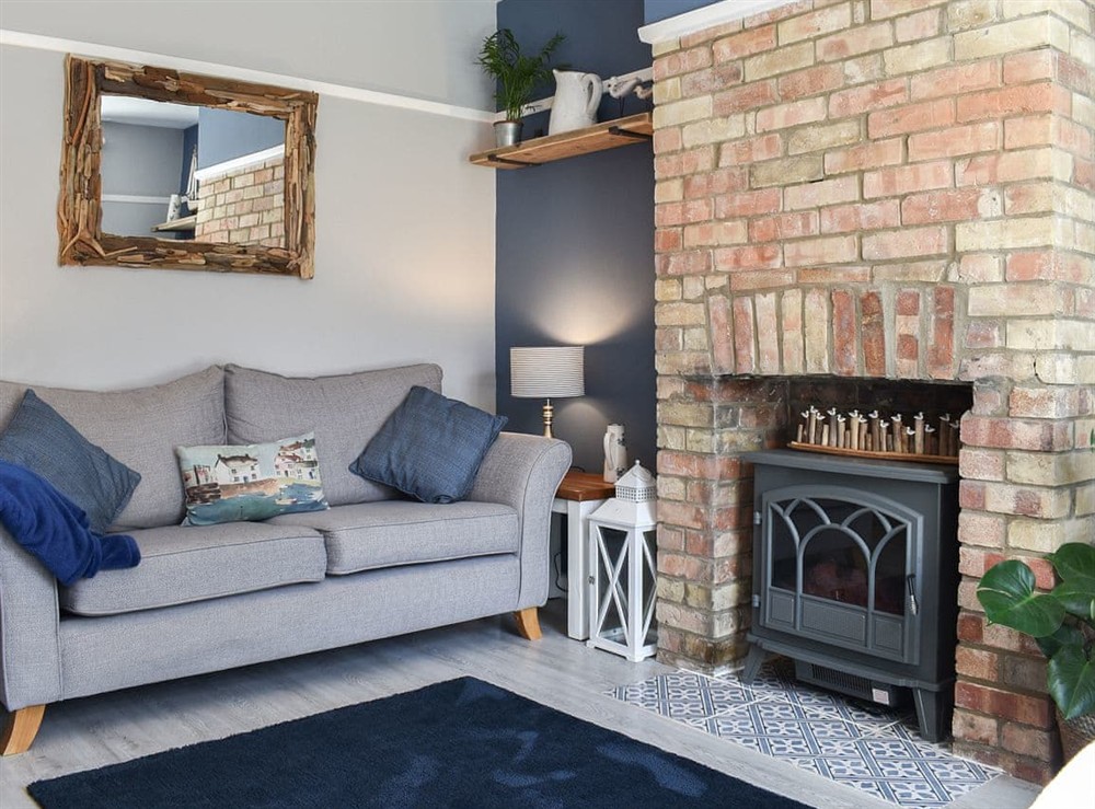 Living room at Seagull Cottage in Pakefield, Suffolk