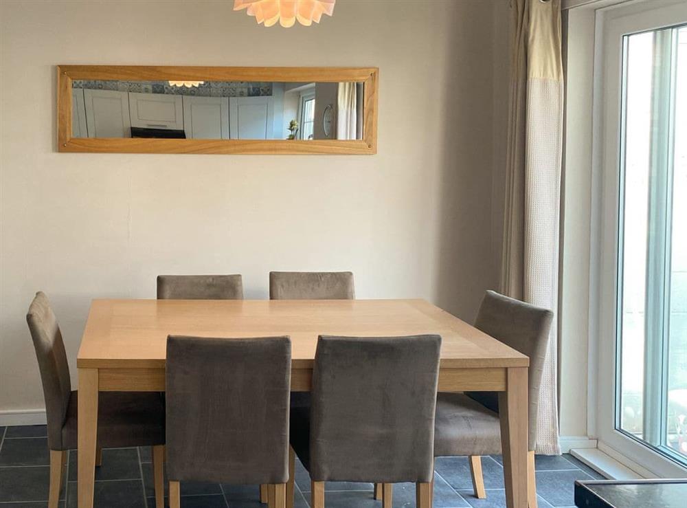 Convenient dining area within kitchen at Seagull Cottage in Portreath, Cornwall