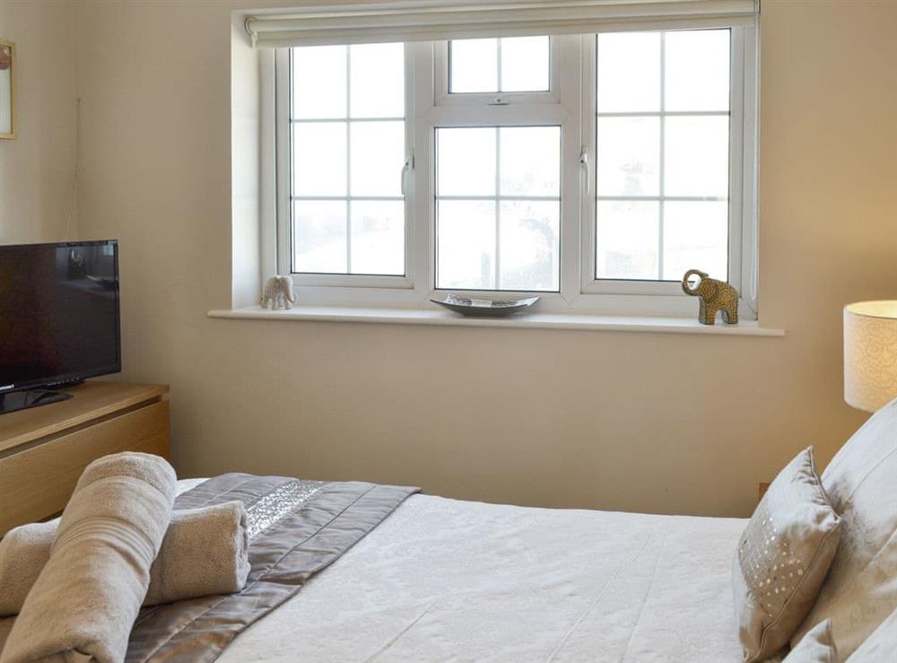 Peaceful double bedroom at Seagull Cottage in Portreath, Cornwall