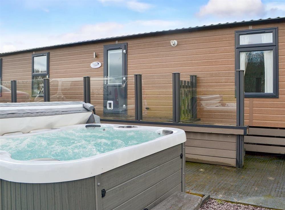 Hot tub at Seagulls Lodge in Sewerby, nr Bridlington, North Humberside
