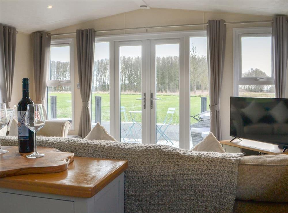 Living area at Seagulls Lodge in Sewerby, nr Bridlington, North Humberside