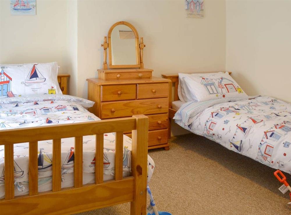 Twin bedroom at Seagulls Rest in Filey, North Yorkshire