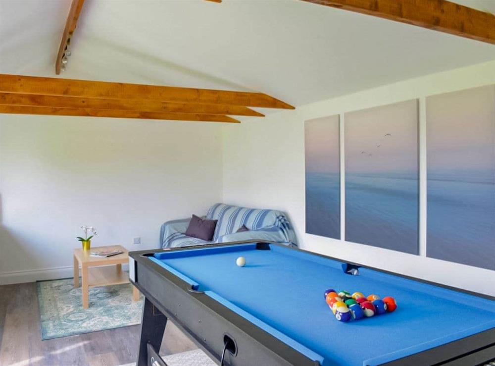 Games room at SeaHardy in Greatstone, Kent