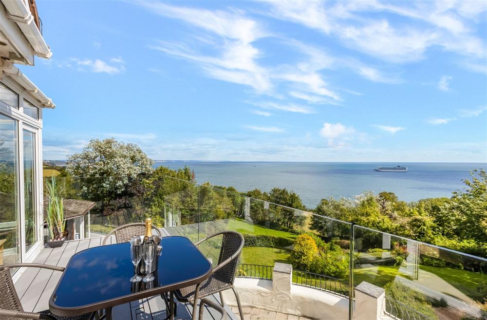 The balcony overlooking the sea