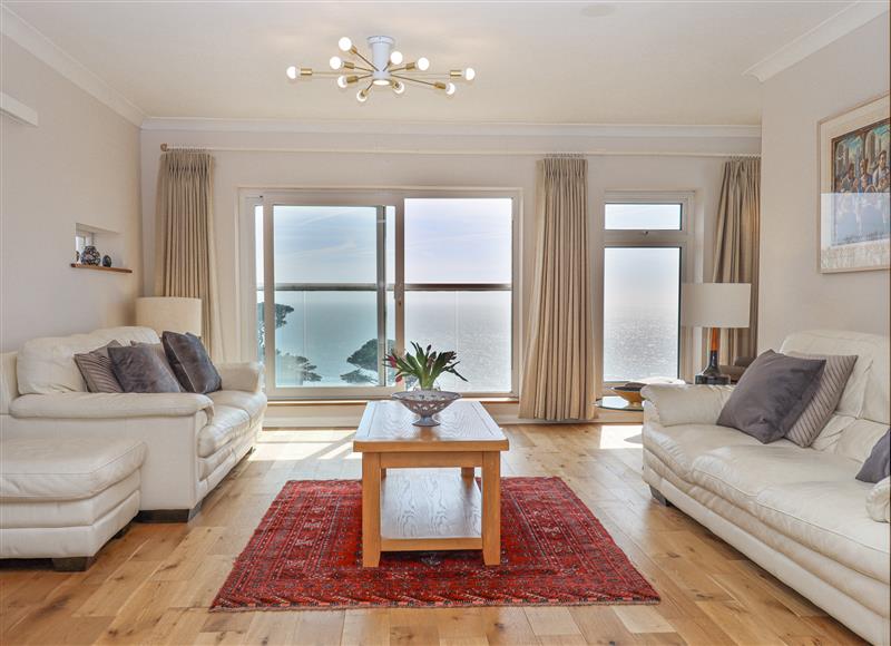 Enjoy the living room at Seahaze, Downderry