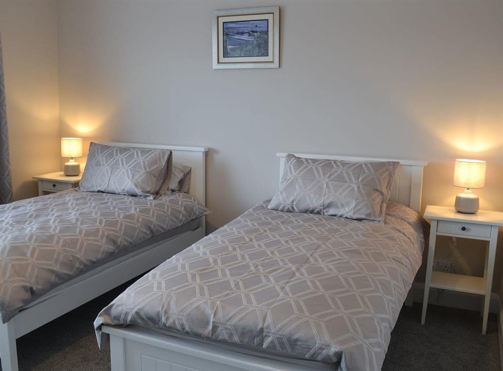Twin bedroom at Seaholme in Seahouses, near Alnwick, Northumberland