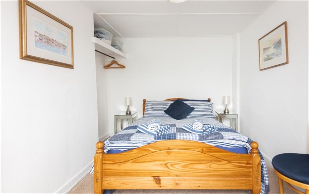 Bedroom 1 with double bed at Seahorse Cottage (30 Fore Street) in Salcombe