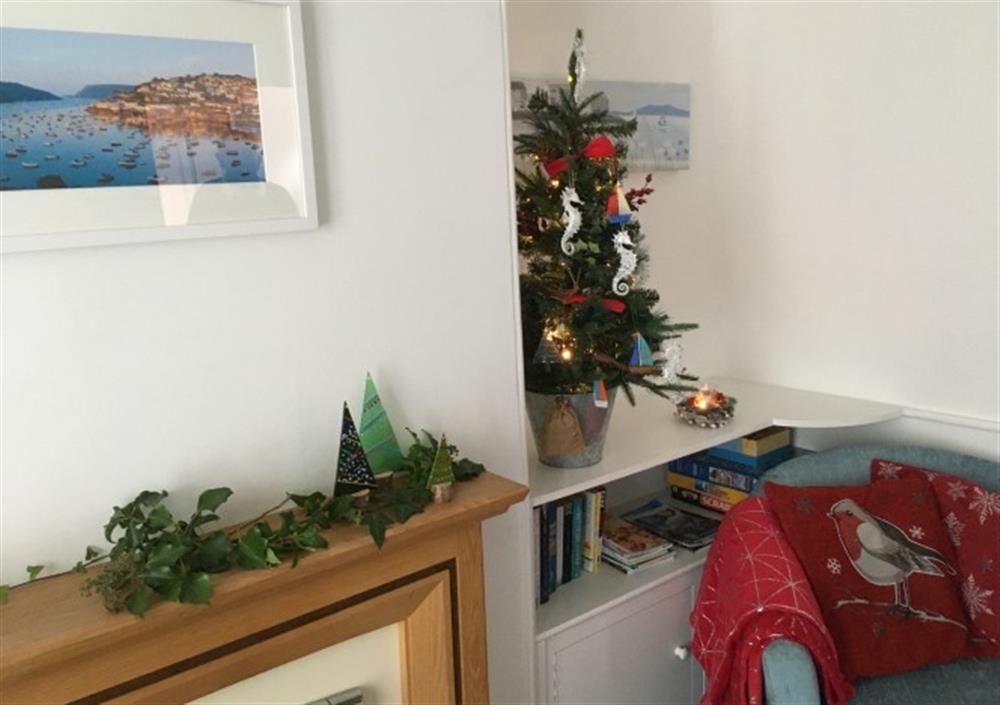 Enjoy the living room at Seahorse Cottage (30 Fore Street) in Salcombe