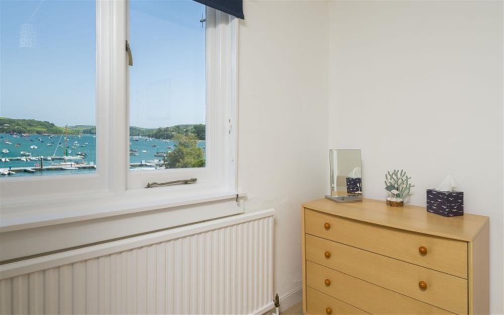 The views from bedroom 1 at Seahorse Cottage (30 Fore Street) in Salcombe