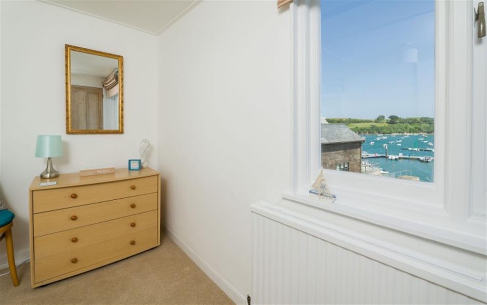 The views from bedroom 2 at Seahorse Cottage (30 Fore Street) in Salcombe