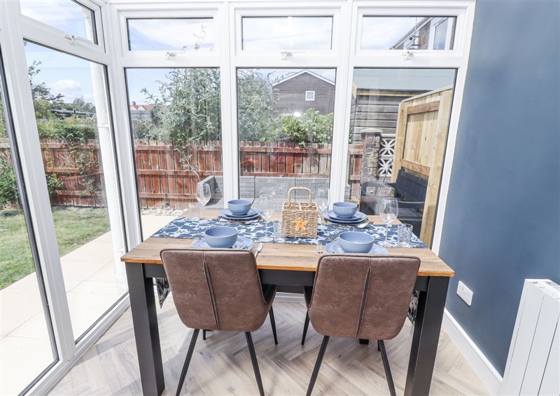 The dining room at Seahorse Cottage, Beadnell