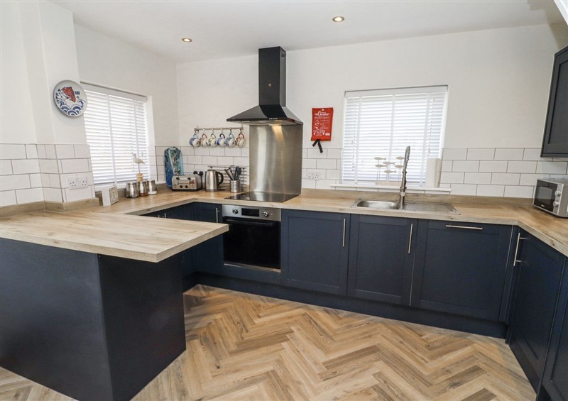 The kitchen at Seahorse Cottage, Beadnell