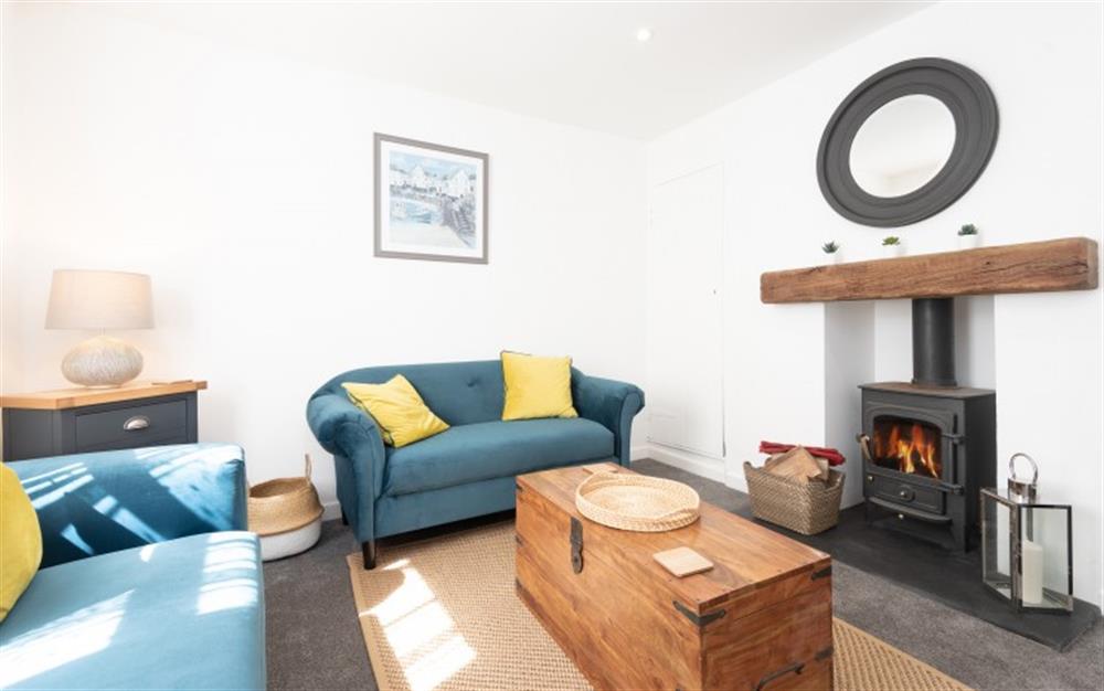 Cosy living room at Seahorse Cottage in Lyme Regis
