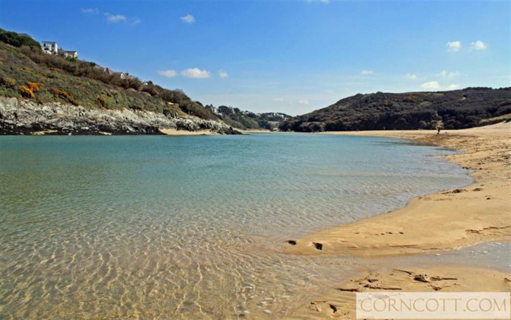 Crantock beach at Seahorse Cottage in Newquay