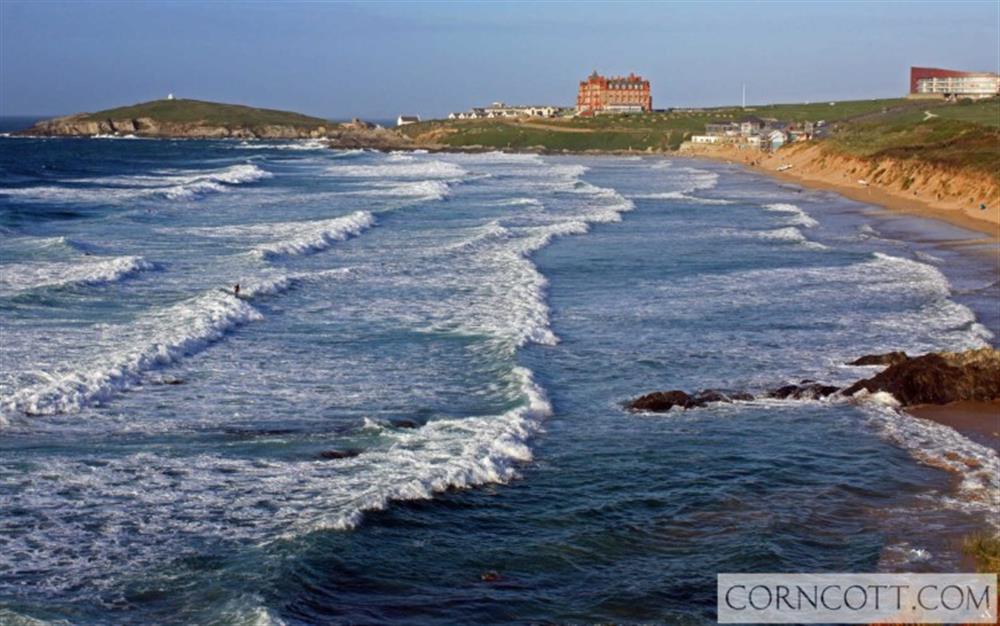 Fistral beach at Seahorse Cottage in Newquay