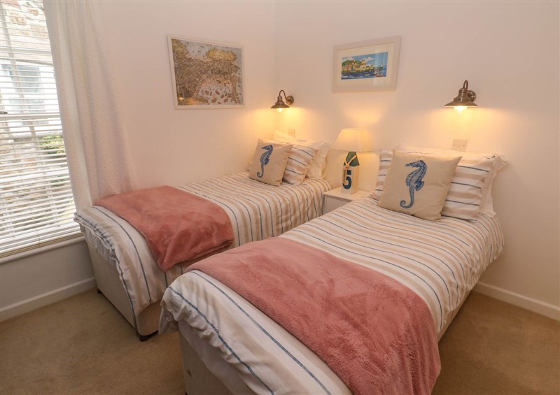 One of the 2 bedrooms at Seahorse Cottage, St Ives