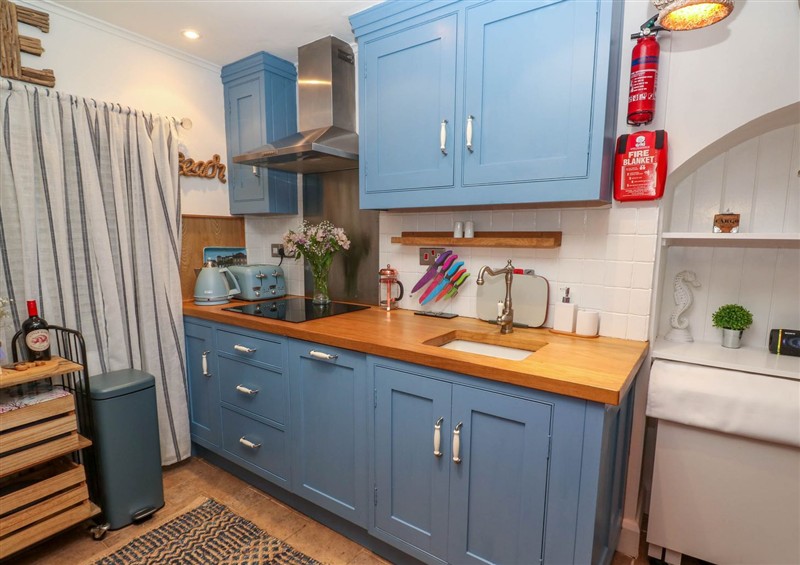 This is the kitchen at Seahorse Cottage, St Ives