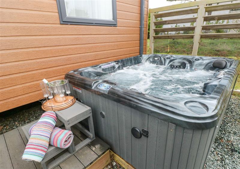 There is a hot tub at Seahorse Retreat, Little Haven near Broad Haven