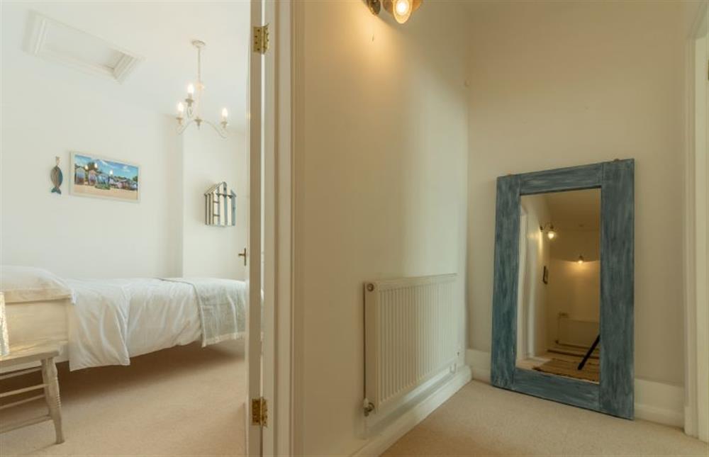 Ground Floor: Hallway to bedroom two at Seahorses, Brancaster near Kings Lynn