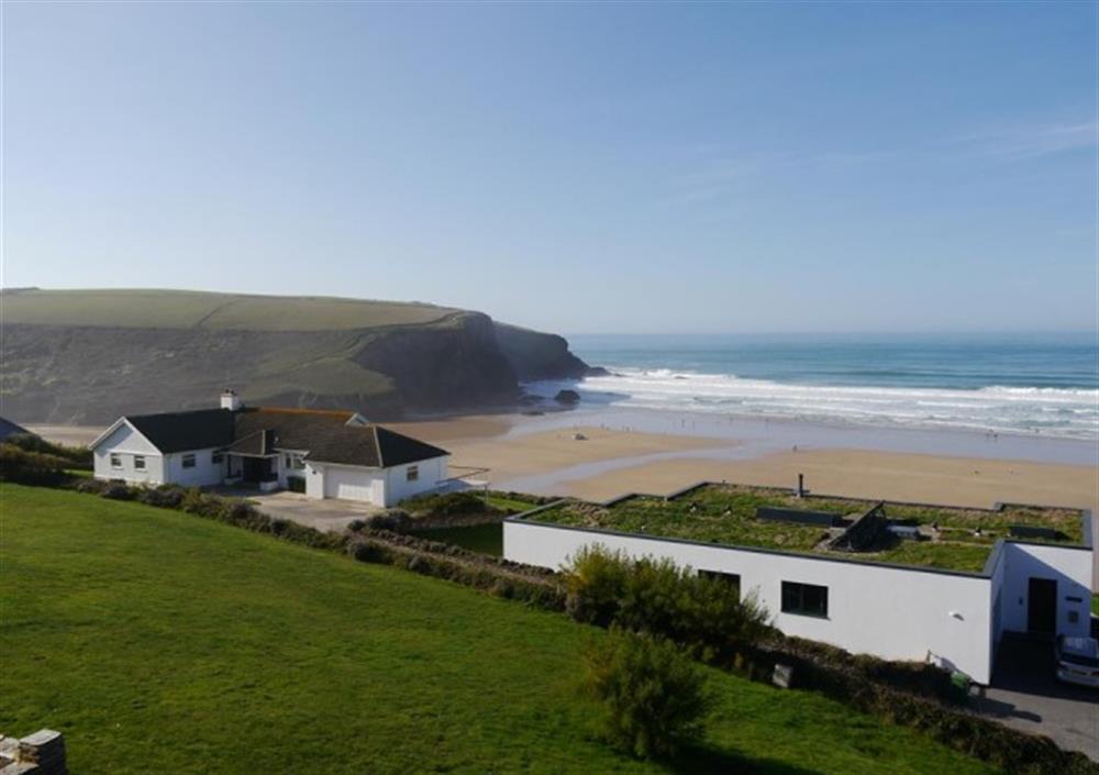 View from the double bedroom at Seahorses in Mawgan Porth