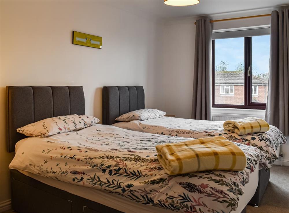 Twin bedroom at Seahorses in New Romney, Kent