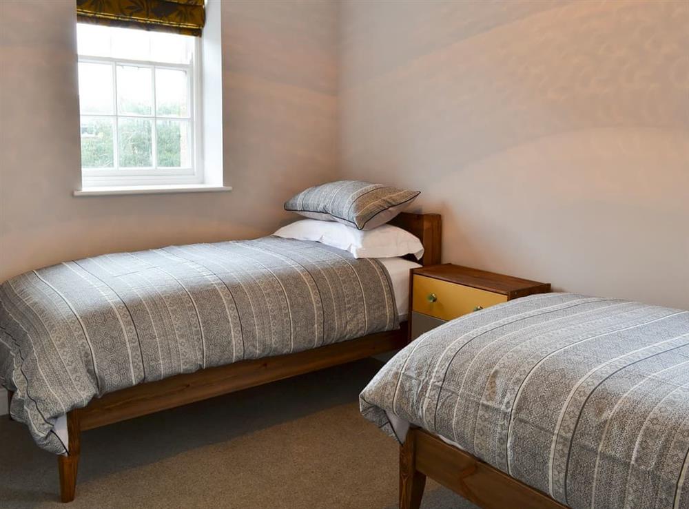 Twin bedroom at Seahunters in Alnmouth, near Alnwick, Northumberland
