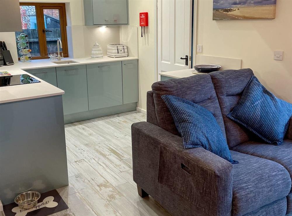 Open plan living space at Seal Pup in Sheringham, Nottinghamshire