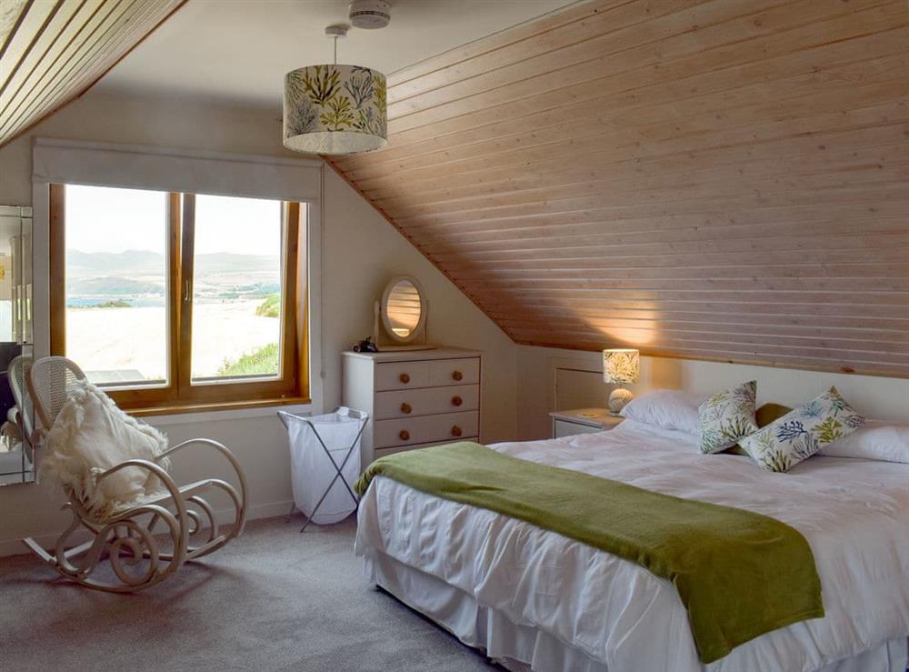 Double bedroom at Seal Rocks in Lendalfoot, near Girvan, Ayrshire