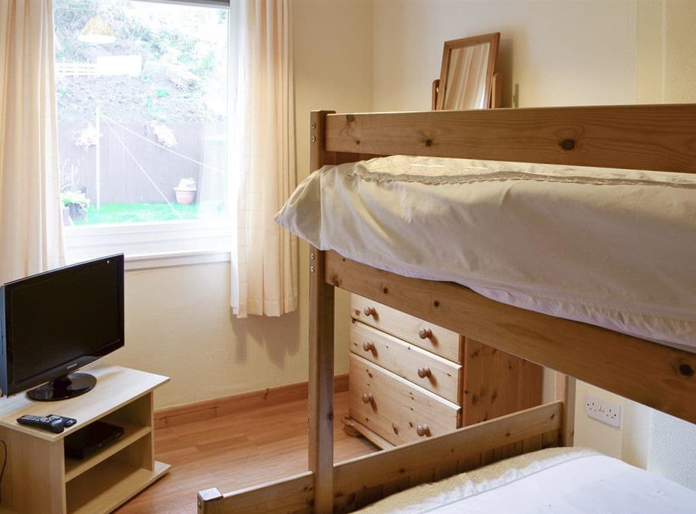 Comfortable bunk bedroom at Seal View in Burnmouth, near Eyemouth, Berwickshire
