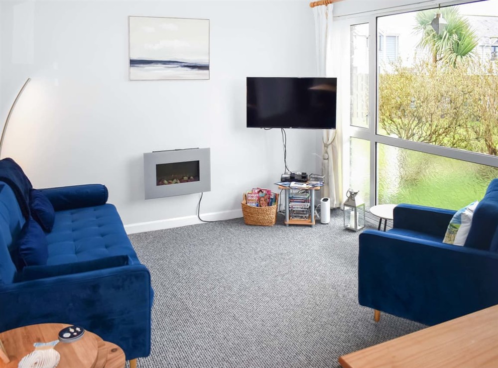 Living room/dining room at Sealands in Woolacombe, Devon
