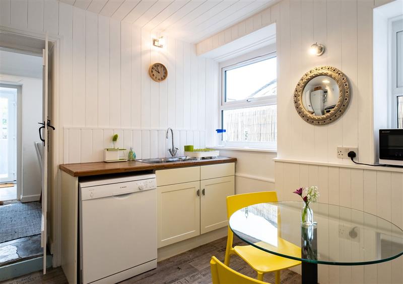 This is the kitchen at Seapinks, Port Isaac