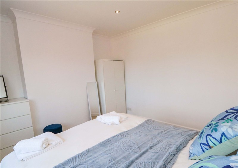 One of the bedrooms at Seas The Day, Filey