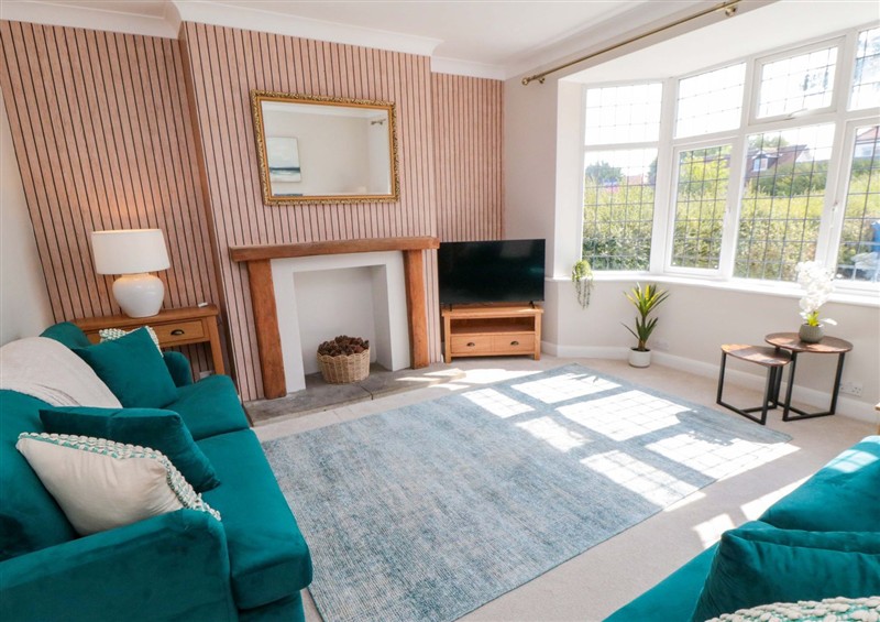 The living room at Seas The Day, Filey