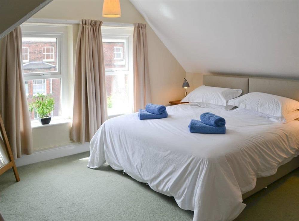 Comfortable double bedroom at Seasands in Sheringham, Norfolk