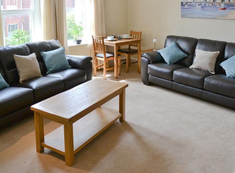 Living room at Seasands in Sheringham, Norfolk
