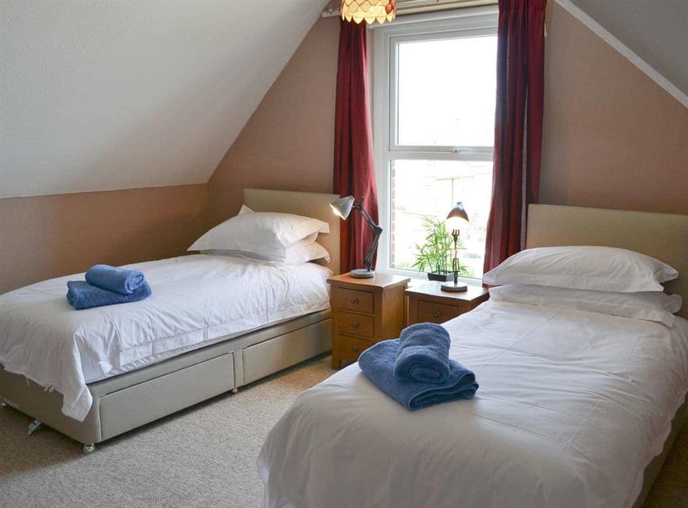 Twin bedroom at Seasands in Sheringham, Norfolk