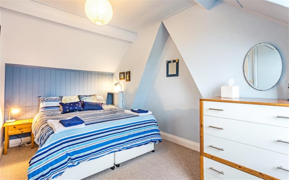 Bedroom 2 with zip linked bed, can be twin or King size bed at Seascape in Charmouth