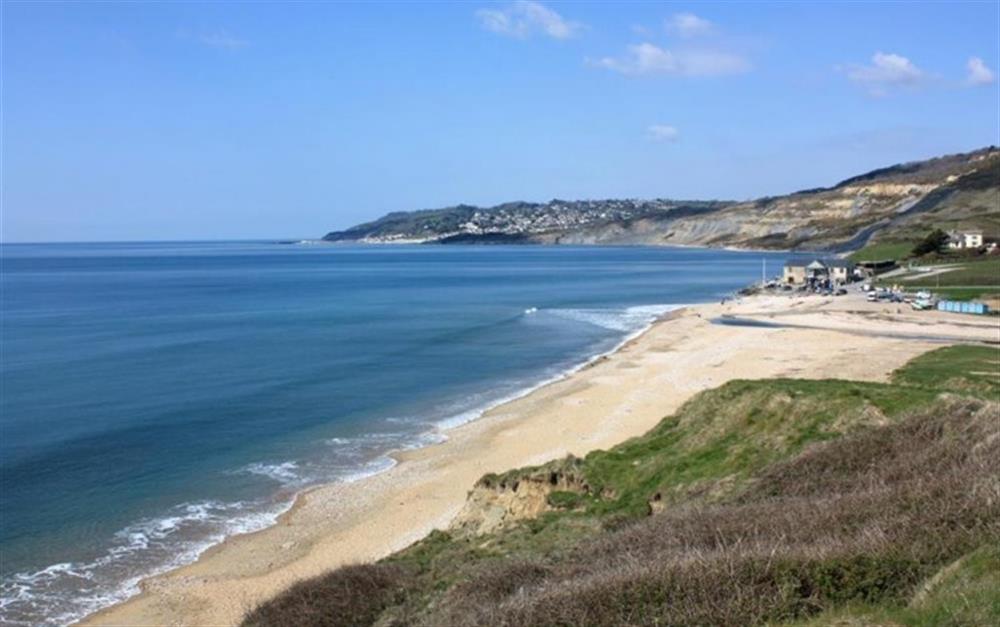 Charmouth beach, just 5 minutes walk away at Seascape in Charmouth