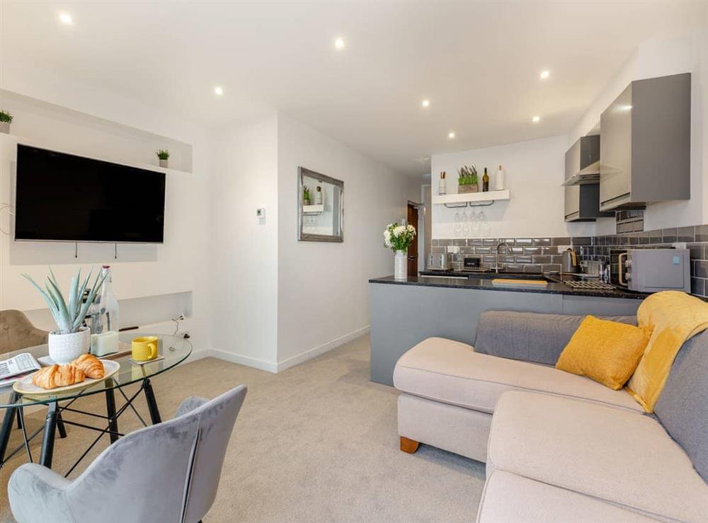 Open plan living space at Seascape in Exmouth, Devon