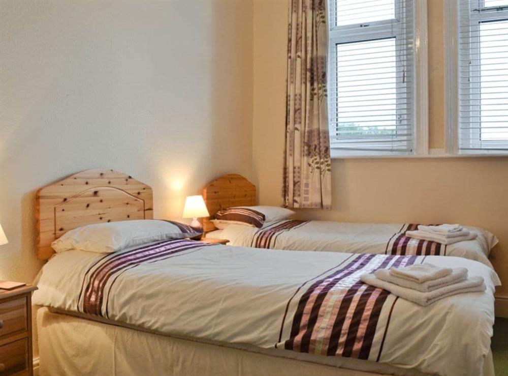 Twin bedroom at Seascape in Exmouth, Devon
