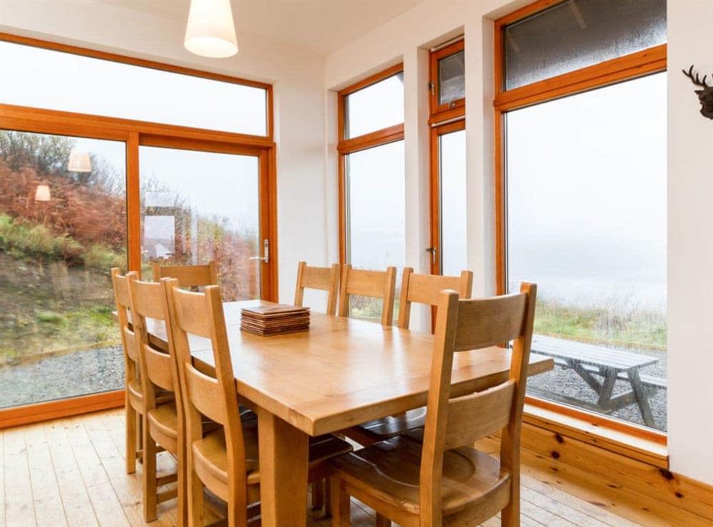 Dining area at Seascape in Fiskavaig, Carbost, Isle of Skye. , Isle Of Skye