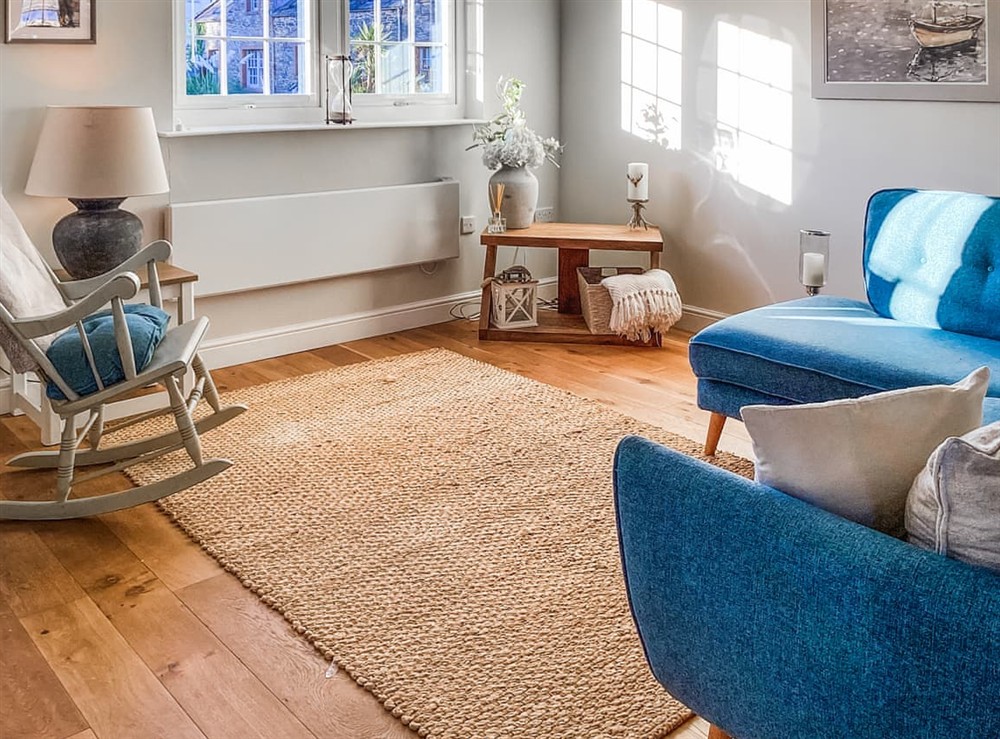 Living area at Seascape in Garlieston, Wigtownshire