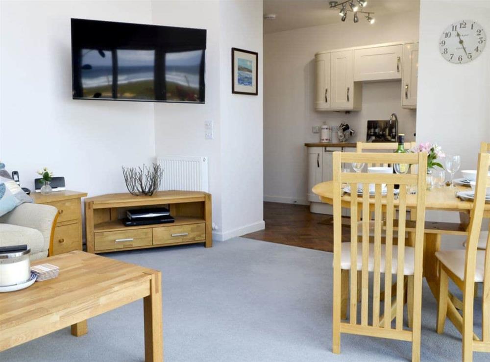 Light and airy open plan living space at Seascape in Inverboyndie, near Banff, Aberdeenshire