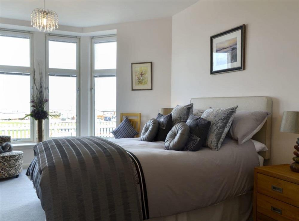 Spacious double bedroom with en-suite and sea views at Seascape in Inverboyndie, near Banff, Aberdeenshire