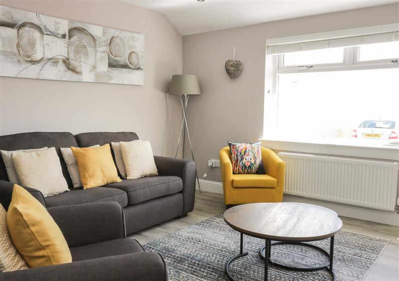 Relax in the living area at Seascape, Kinghorn