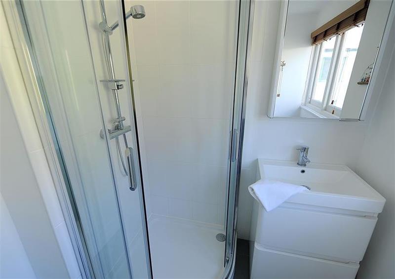 The bathroom at Seascape, Lyme Regis
