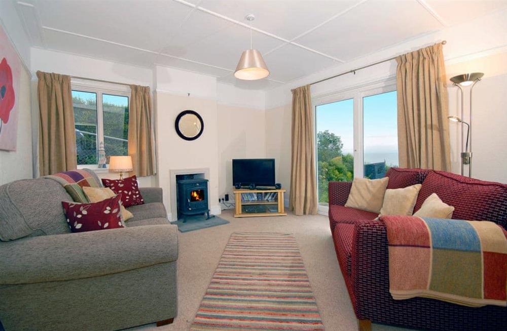 The living area at Seascape in New Quay, Cardigan and Ceredigion, Dyfed