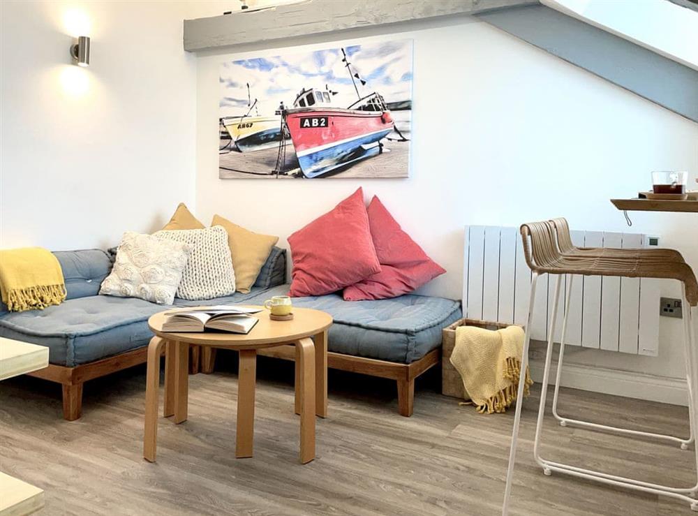 Living area at Seascape in New Quay, Dyfed