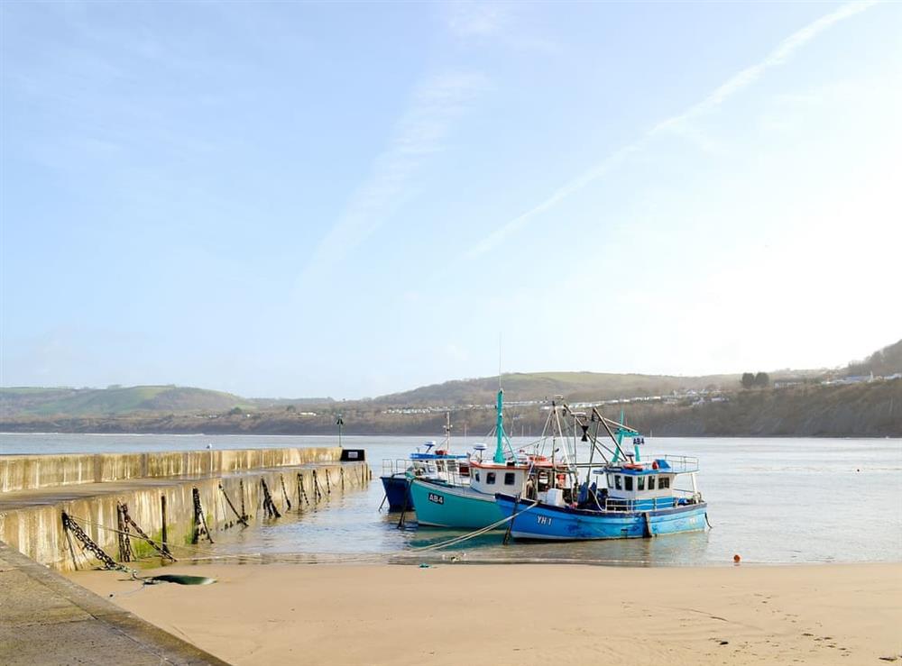 New Quay Harbour at Seascape in New Quay, Dyfed